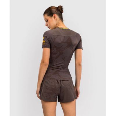 Venum UFC Fusion Fight Week Women’s Performance Short Sleeve Rashguard Marron