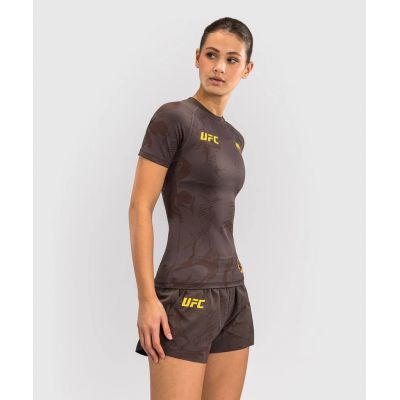 Venum UFC Fusion Fight Week Women’s Performance Short Sleeve Rashguard Marron