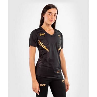 Venum UFC Venum Authentic Fight Night Women's Walkout Jersey Champion Preto-Dourado