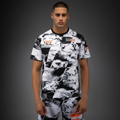 Venum UFC Zenith Authentic Fight Week Performance SS T-Shirt Valkoinen-Musta