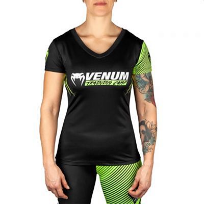 Venum Training Camp 2.0 Women T-shirt Nero-Giallo