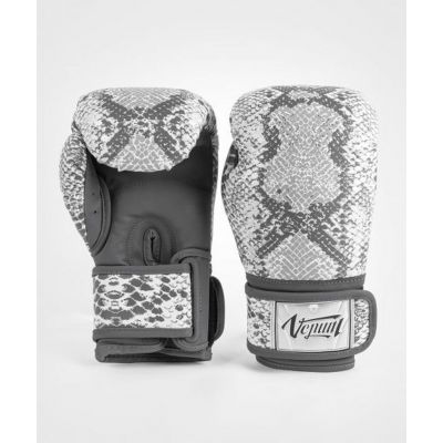 Venum White Snake Boxing Gloves For Women Branco-Cinza