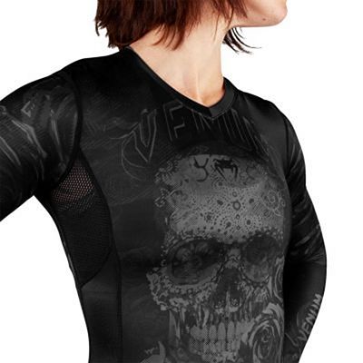 Venum Women Santa Muerte 3.0 Rashguard LS Negro