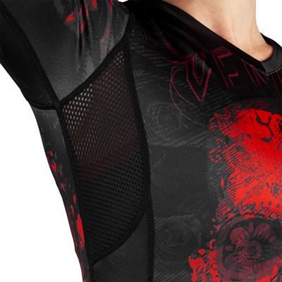 Venum Women Santa Muerte 3.0 Rashguard LS Rosso