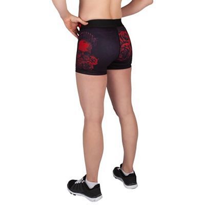 Venum Women Santa Muerte 3.0 Shorts Nero-Rosso