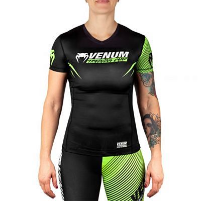 Venum Women Training Camp 2.0 Rashguard SS Black-Green