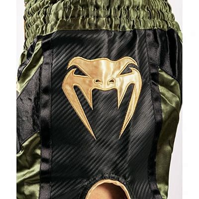 Venum X ONE FC Muay Thai Shorts Verde-Oro