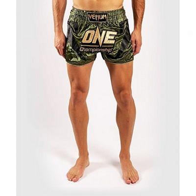 Venum X ONE FC Muay Thai Shorts Green-Gold
