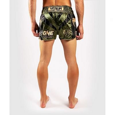 Venum X ONE FC Muay Thai Shorts Green-Gold