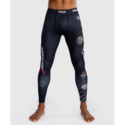 Venum X Tekken 8 Paul Phoenix Spats Negro-Azul