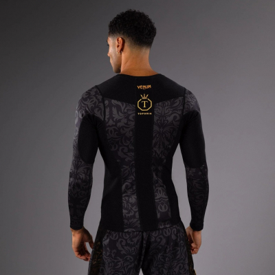 Venum X Topuria Unmatched Edition LS Rashguard Noir-Or