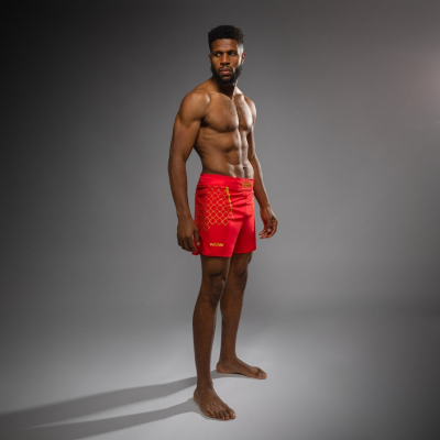 Venum X WOW FC Fightshorts Rojo-Oro