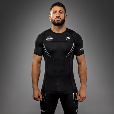Venum X WOW FC Rashguards Preto-Prateado