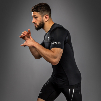 Venum X WOW FC Rashguards Preto-Prateado