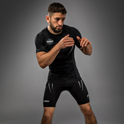 Venum X WOW FC Rashguards Preto-Prateado