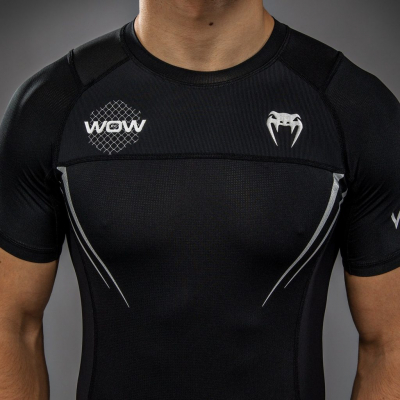 Venum X WOW FC Rashguards Preto-Prateado