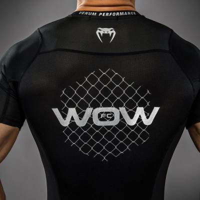 Venum X WOW FC Rashguards Preto-Prateado