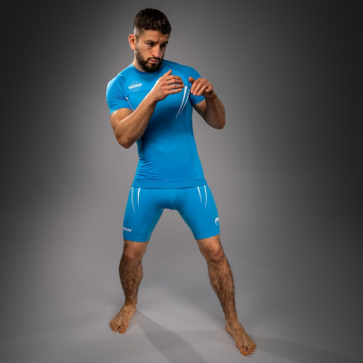 Venum X WOW FC Rashguards Celeste