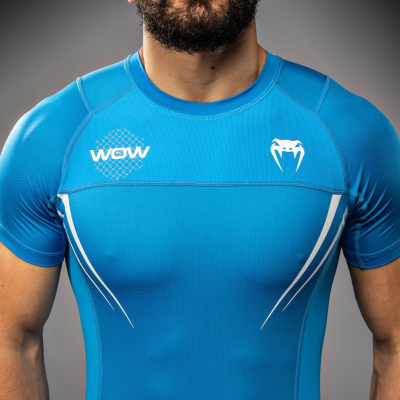 Venum X WOW FC Rashguards Celeste