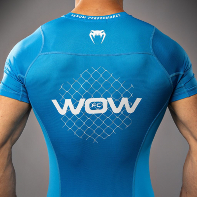 Venum X WOW FC Rashguards Celeste