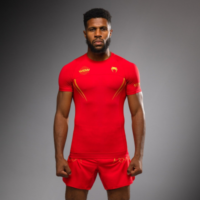 Venum X WOW FC Rashguards Vermelho-Dourado