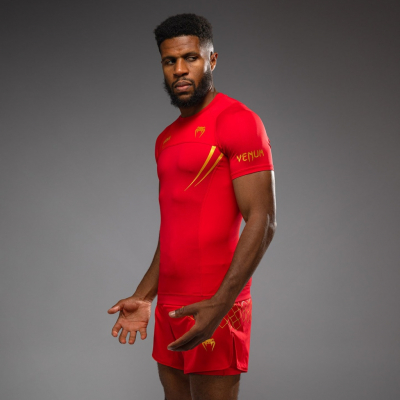 Venum X WOW FC Rashguards Vermelho-Dourado