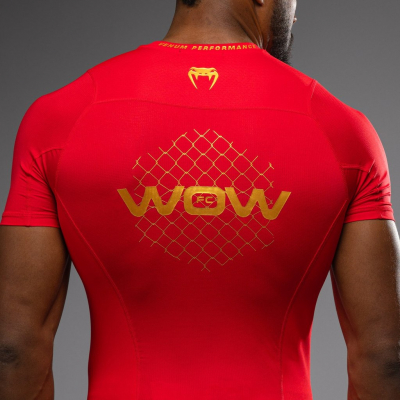 Venum X WOW FC Rashguards Vermelho-Dourado