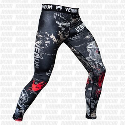 Venum Zombie Return Spats Nero-Grigio