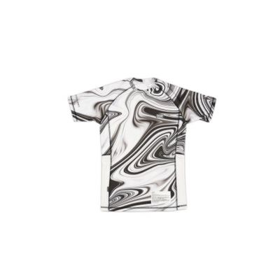 VHTS Spring Summer 2022 Special Edition Short Sleeves Rash Guard Marble Blanco