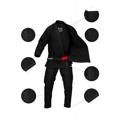 Vulkan Kimonos Pro Stealth Schwarz