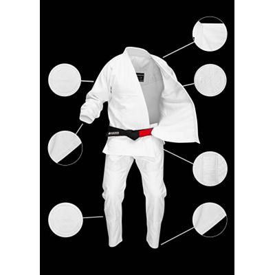 Vulkan Kimonos Pro Stealth White