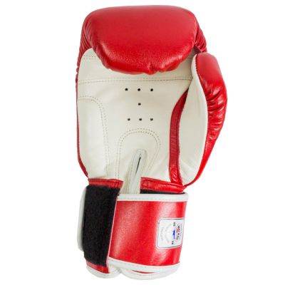 Wai Kru BG-03 Leather Boxing Gloves Rot