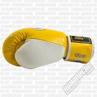 Wai Kru BG-08 Leather Boxing Gloves Sárga