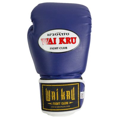 Wai Kru BGSP-04 PU Boxing Gloves Bleu