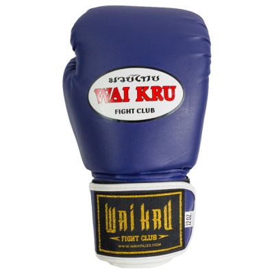 Wai Kru BGSP-04 PU Boxing Gloves Blau