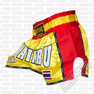 Wai Kru KV-05 Retro Kevlar Shorts Giallo-Rosso