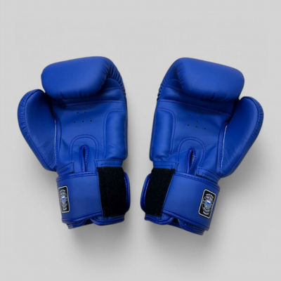 Wai Kru Muay Thai Gloves MicroFiber BGM-1 Azul