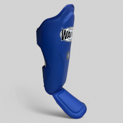 Wai Kru Muay Thai Shinguard Microfiber SGM-1 Azul