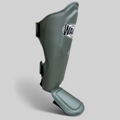 Wai Kru Muay Thai Shinguard Microfiber SGM-3 Verde