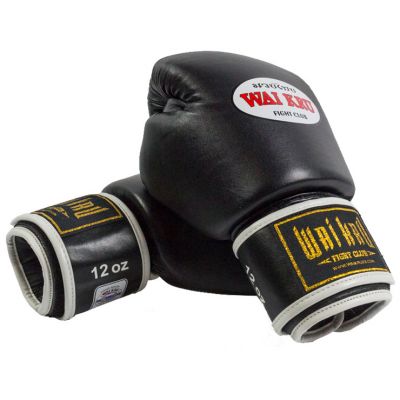 Wai Kru Pro-Thailand Gloves Nero-Bianco