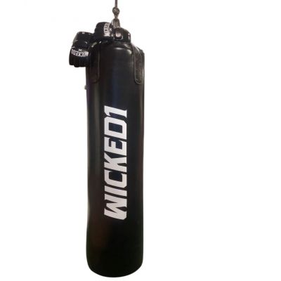 Wicked One Boxing Bag Premium Leather 180 Nero