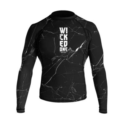Wicked One Broken Rashguard Black-White