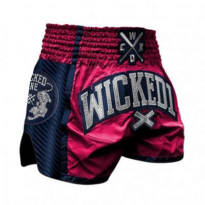 Wicked One Muay Thai Short Carbon Rosa-Blau