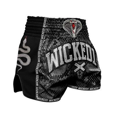 Wicked One Muay Thai Short Cobra Schwarz