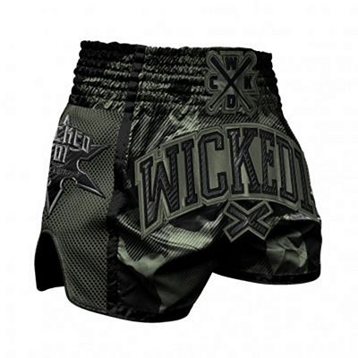 Wicked One Muay Thai Short Onset Green-Black