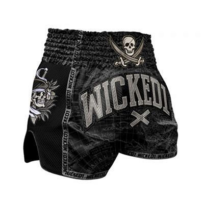 Wicked One Muay Thai Short Pirate Schwarz