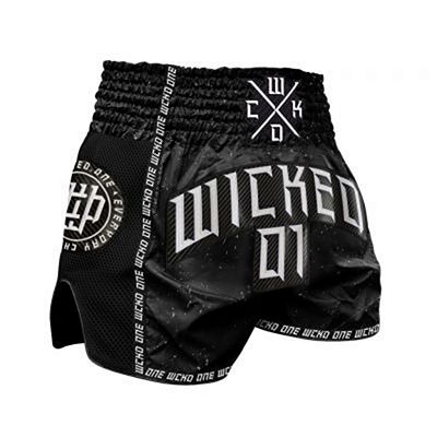 Wicked One Muay Thai Short Shadow Black