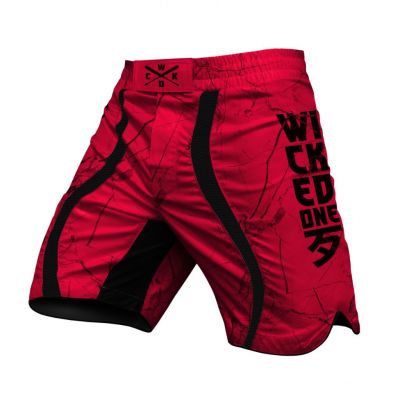 Wicked One Short MMA Broken Rojo