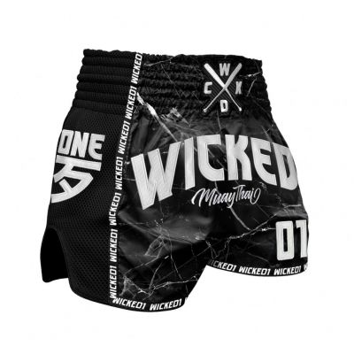 Wicked One Short Muay Thai Broken Noir