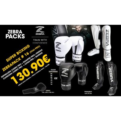 Zebra Mats Pack Boxing MMA Nº16 Svart